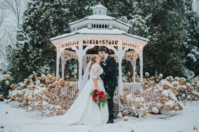 Téli esküvői fotózás